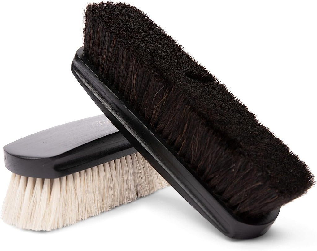 SPTA Car Interior Cleaning Brush Horsehair Bristles Brush Nylons