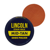 Original Stain Wax Shoe Polish - Mid-Tan - Lincoln Shoe Polish